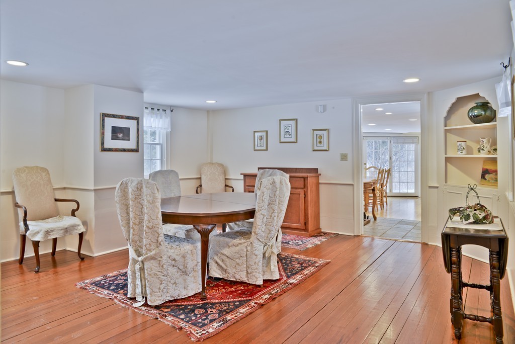 20 Topsfield Road Boxford, MA 01921 - Photo 10 of 30 a view of a dining room with furniture and wooden floor