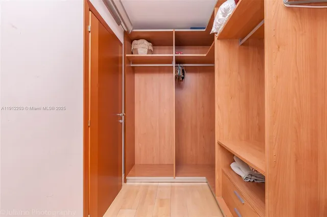 a view of walk in closet