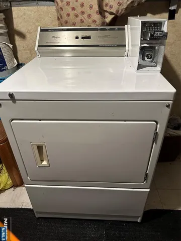 a close view of washer and dryer
