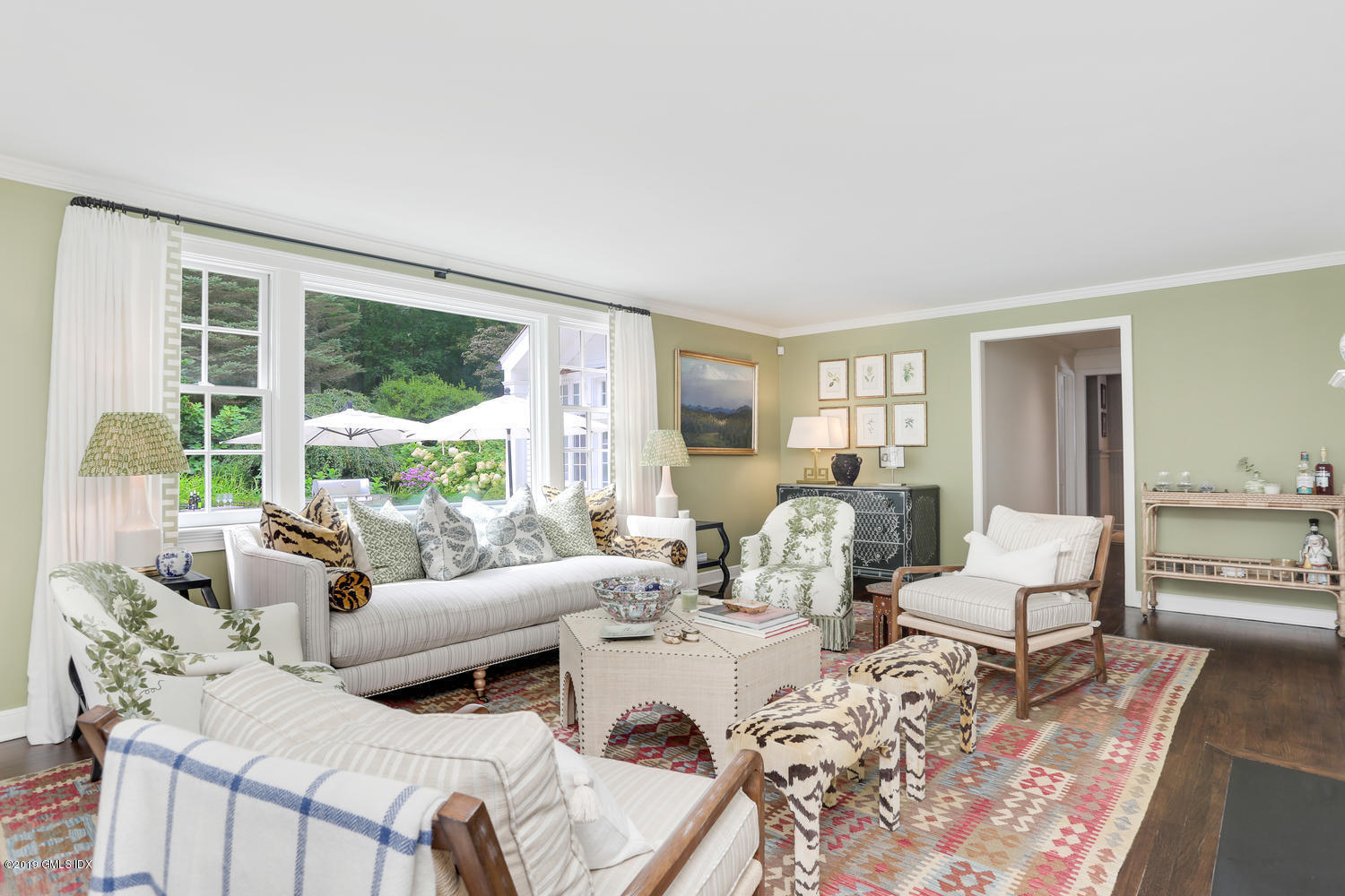 418 Riversville Road Greenwich, CT 06831 - Photo 13 of 38 a living room with furniture and large windows