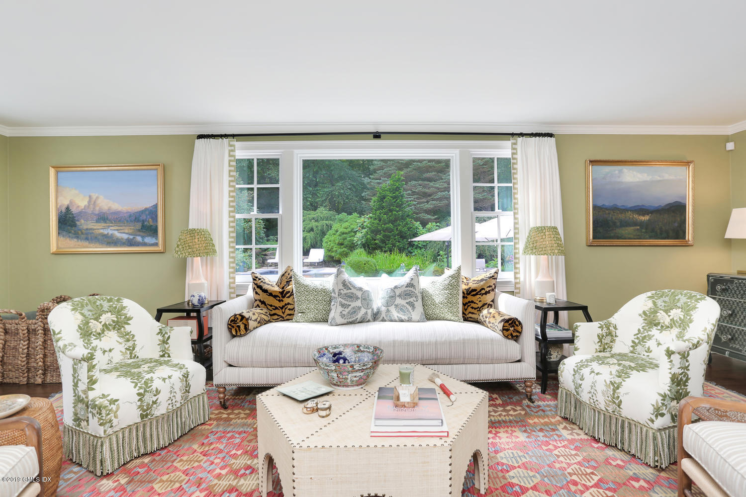 418 Riversville Road Greenwich, CT 06831 - Photo 15 of 38 a living room with furniture and a large window