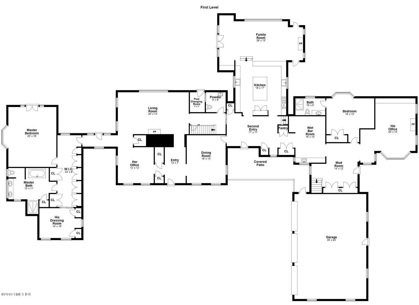 418 Riversville Road Greenwich, CT 06831 - Photo 35 of 38 a picture of floor plan