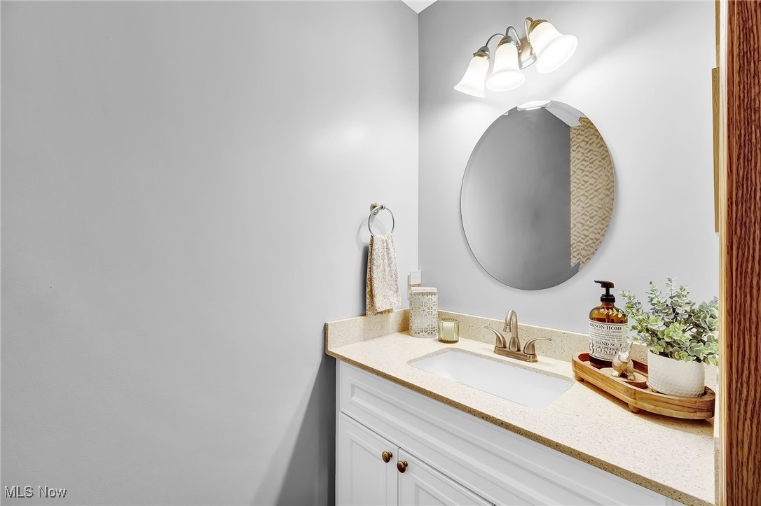 1247 Derbydale Road Akron, OH 44306 - Photo 17 of 45 Main floor half bath - quartz counter vanity