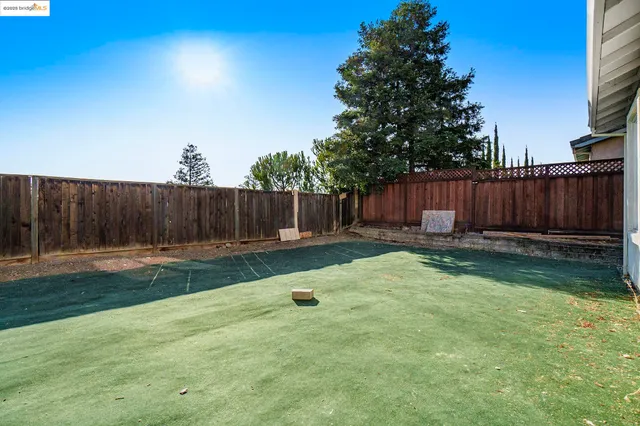 a backyard of a house