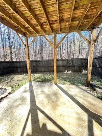 a view of swimming pool with outdoor seating