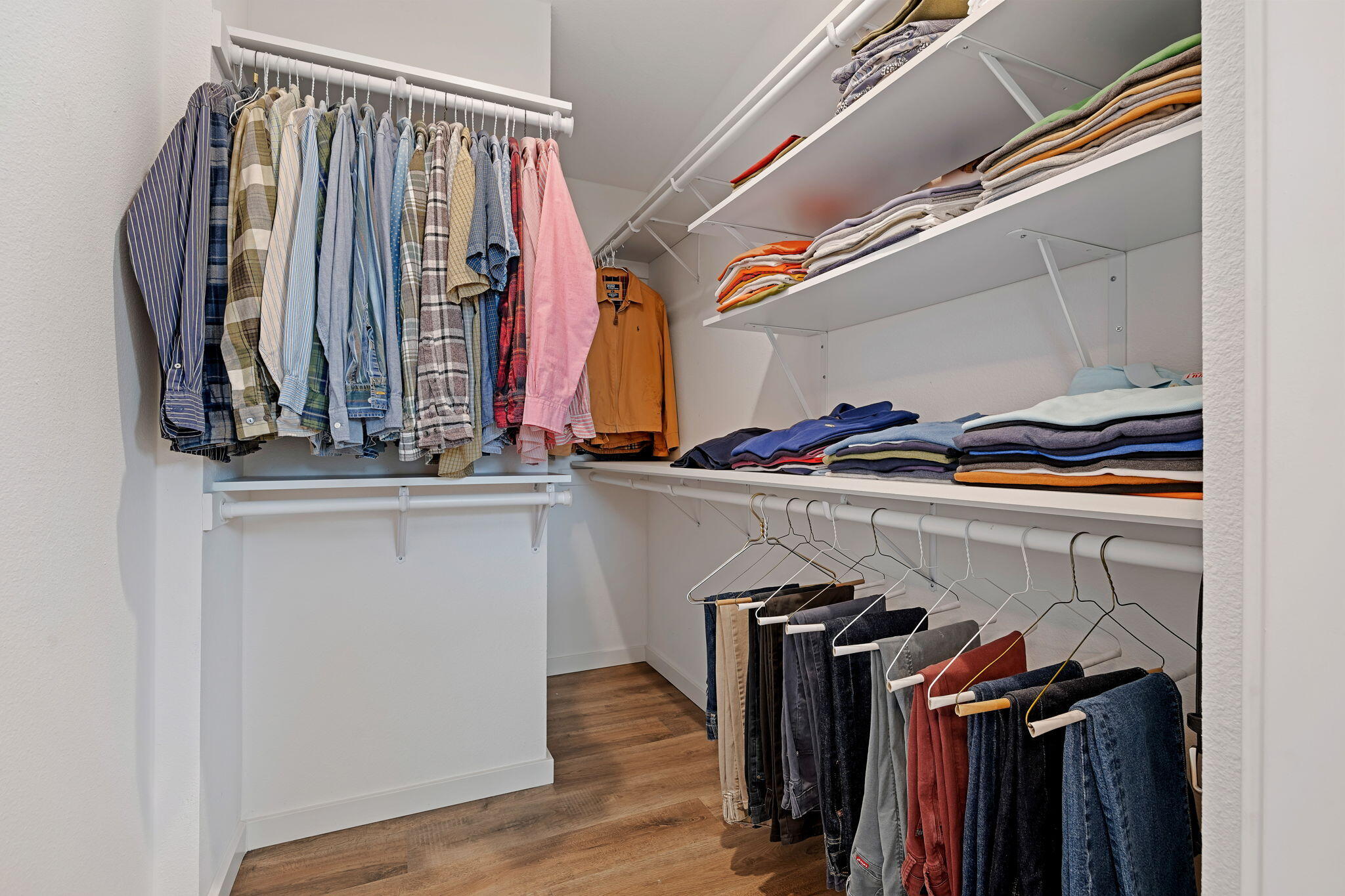 333 Old Mill Road, Unit SPC 79 Santa Barbara, CA 93110 - Photo 15 of 30 a view of walk in closet with clothes and shoes