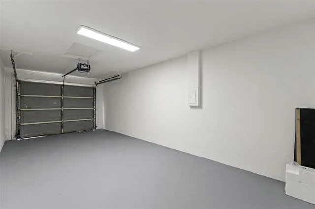 a view of room with garage