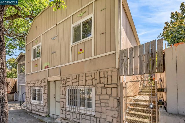 a building with a window and door
