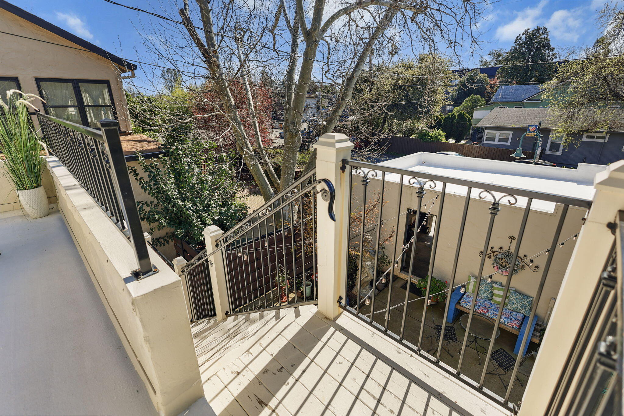 1465 Riverside Drive Redding, CA 96001 - Photo 24 of 163 Stairs from Sun Deck to Lower Patio