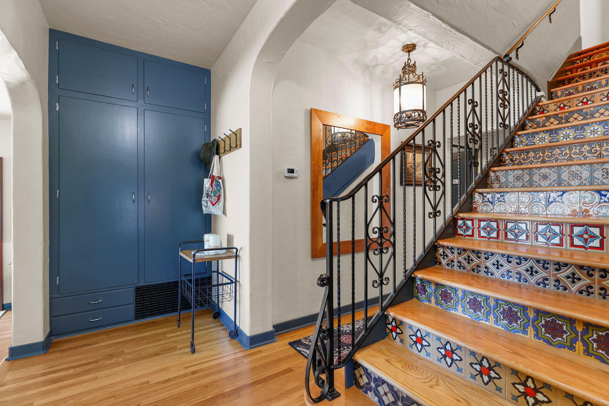 1465 Riverside Drive Redding, CA 96001 - Photo 60 of 163 Stairs - Custom Tile & Original Railing