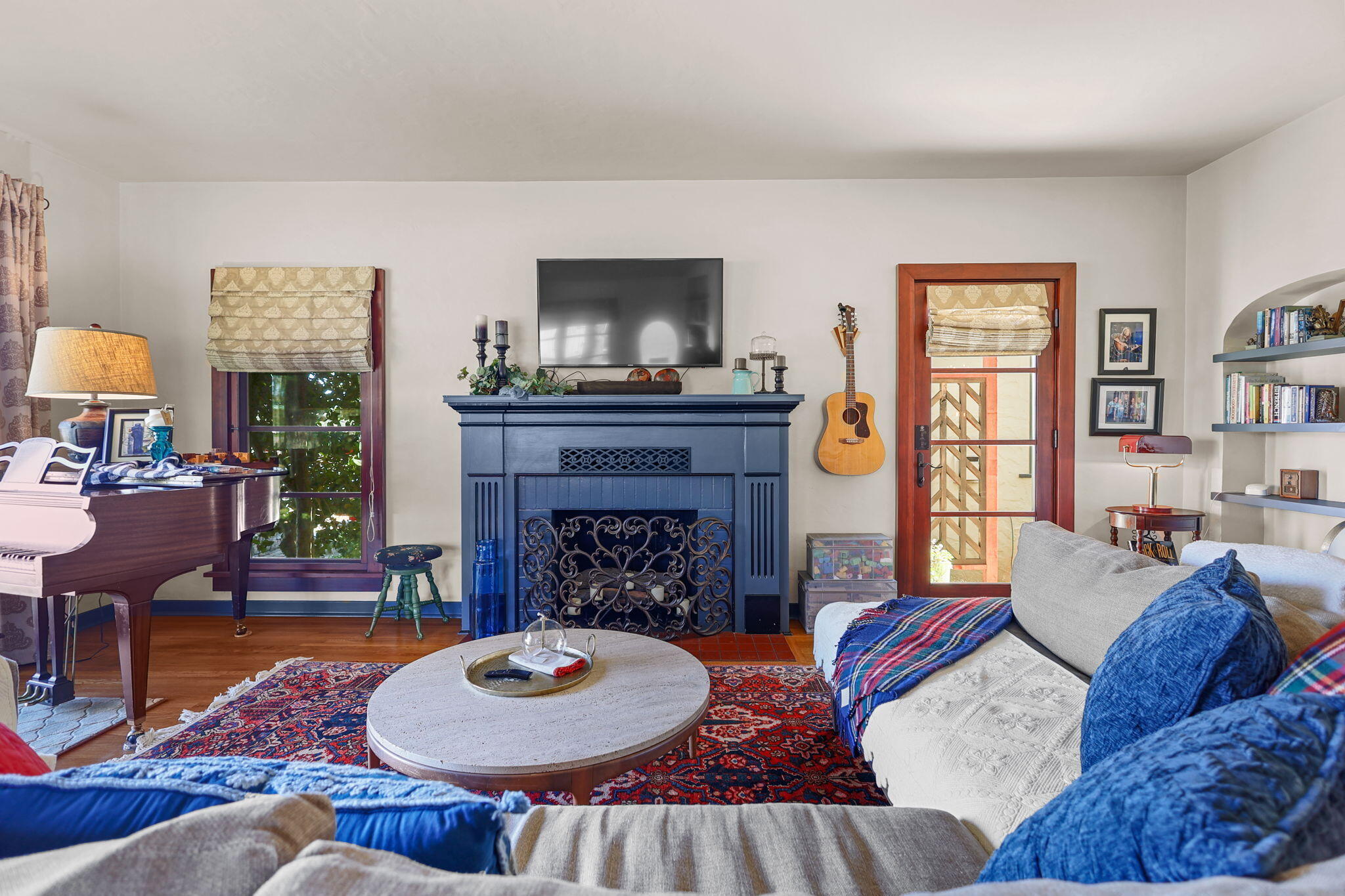 1465 Riverside Drive Redding, CA 96001 - Photo 77 of 163 Living Room with River Views & Fireplace