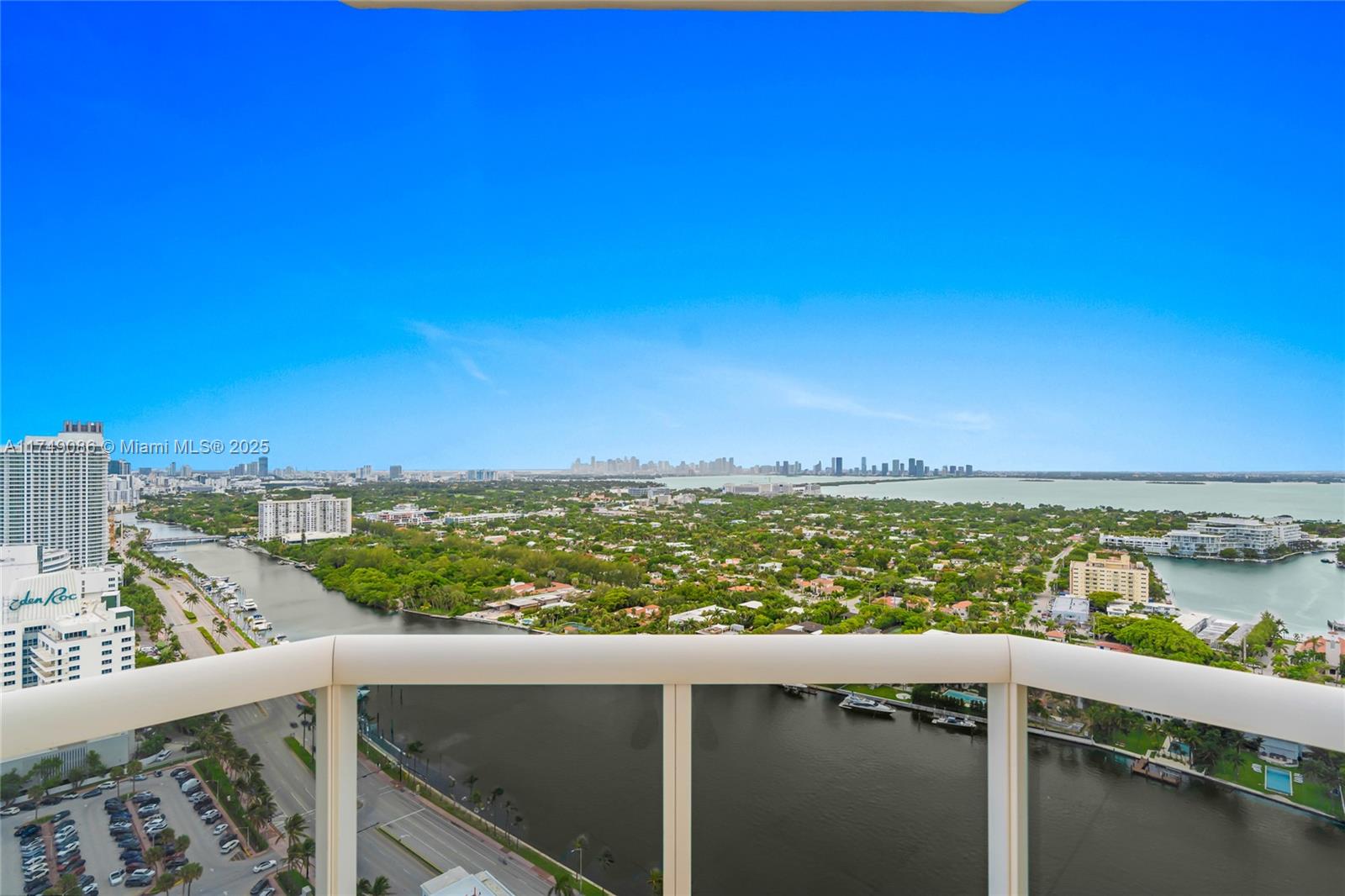4775 Collins Avenue, Unit 3505 Miami Beach, FL 33140 - Photo 15 of 73 a view of a city skyline from a balcony