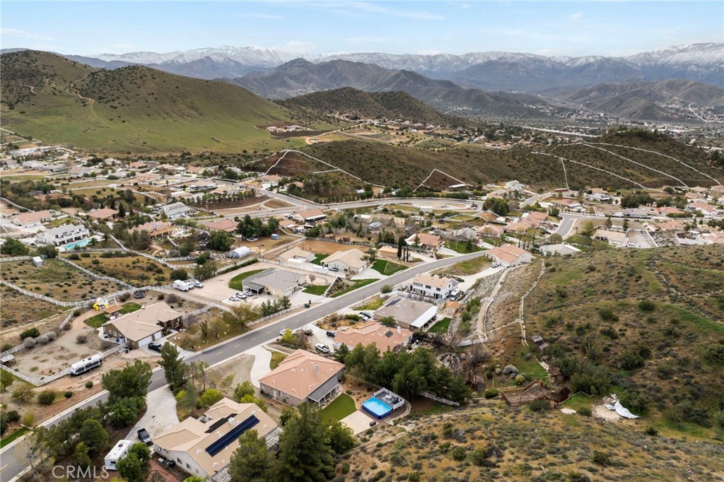 34423 Desert Road Acton, CA 93510 - Photo 49 of 53 an aerial view of residential house with outdoor space and mountain view