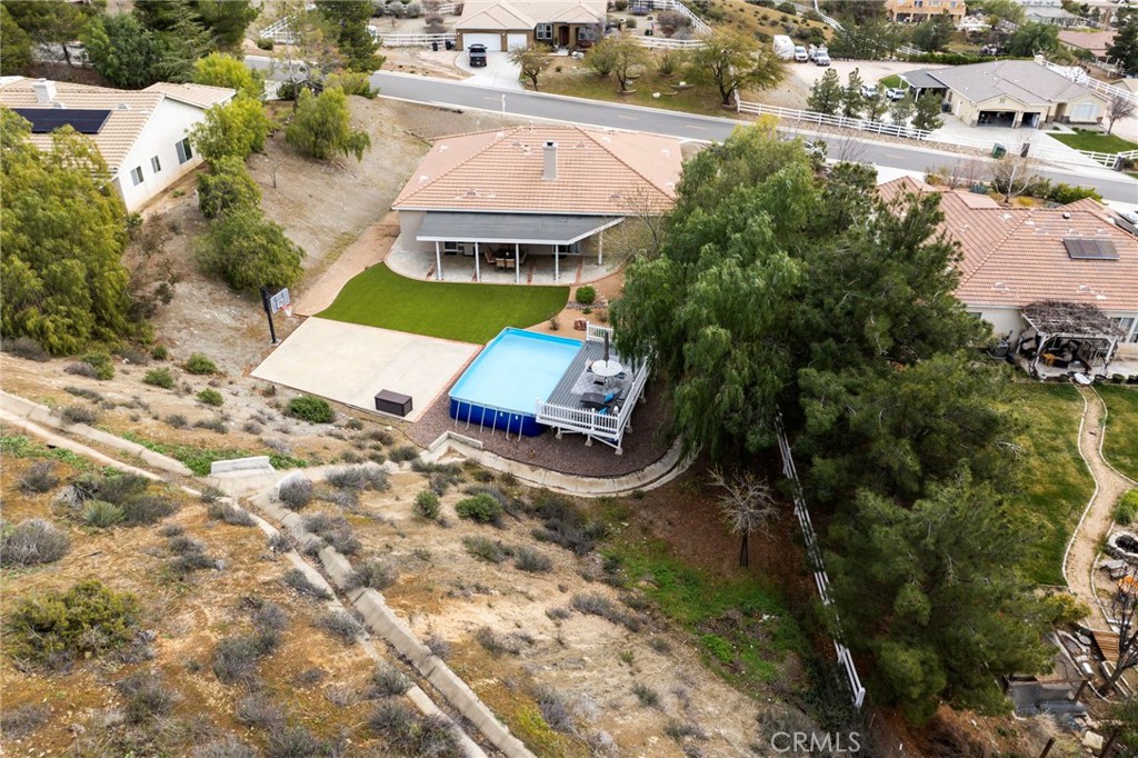 34423 Desert Road Acton, CA 93510 - Photo 7 of 53 an aerial view of a house with a yard basket ball court and outdoor seating