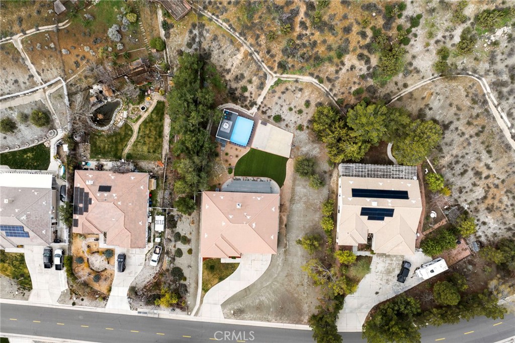 34423 Desert Road Acton, CA 93510 - Photo 8 of 53 an aerial view of a house with outdoor space