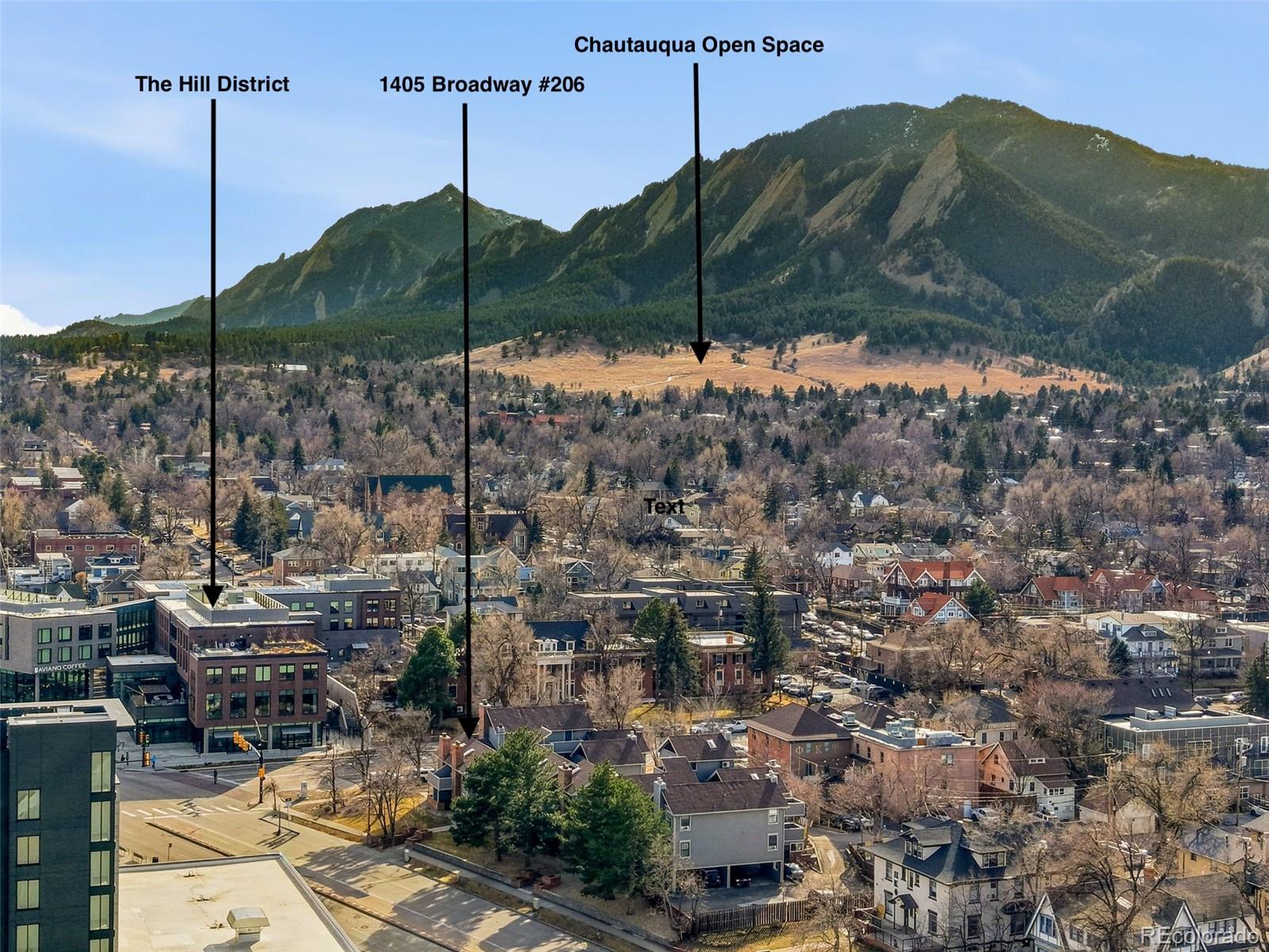 1405 Broadway, Unit 206 Boulder, CO 80302 - Photo 42 of 47 a view of a city