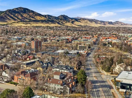 an aerial view of a city with lots of residential buildings