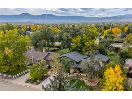 a view of a city with mountain