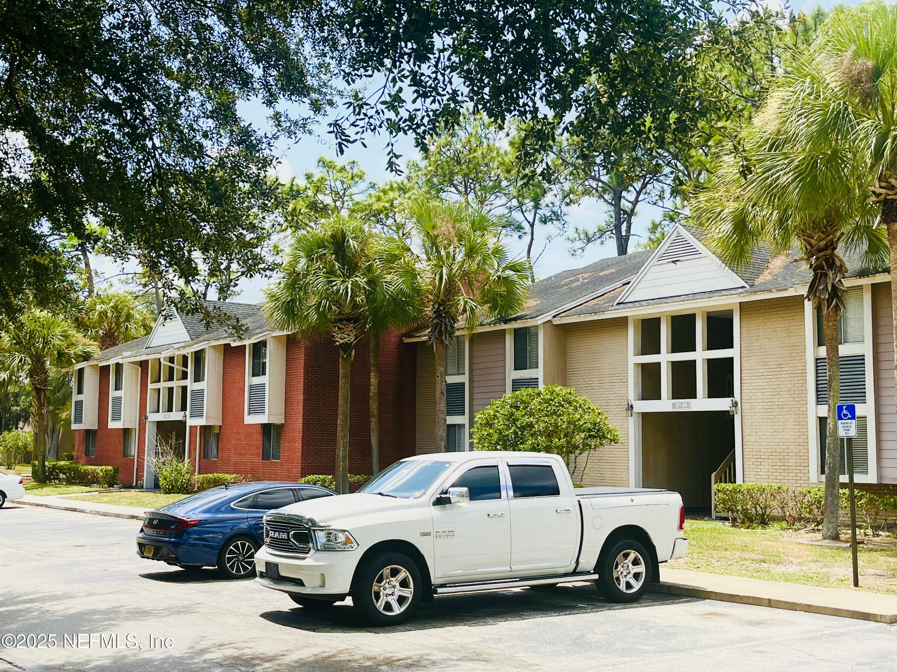 a car parked in front of a house