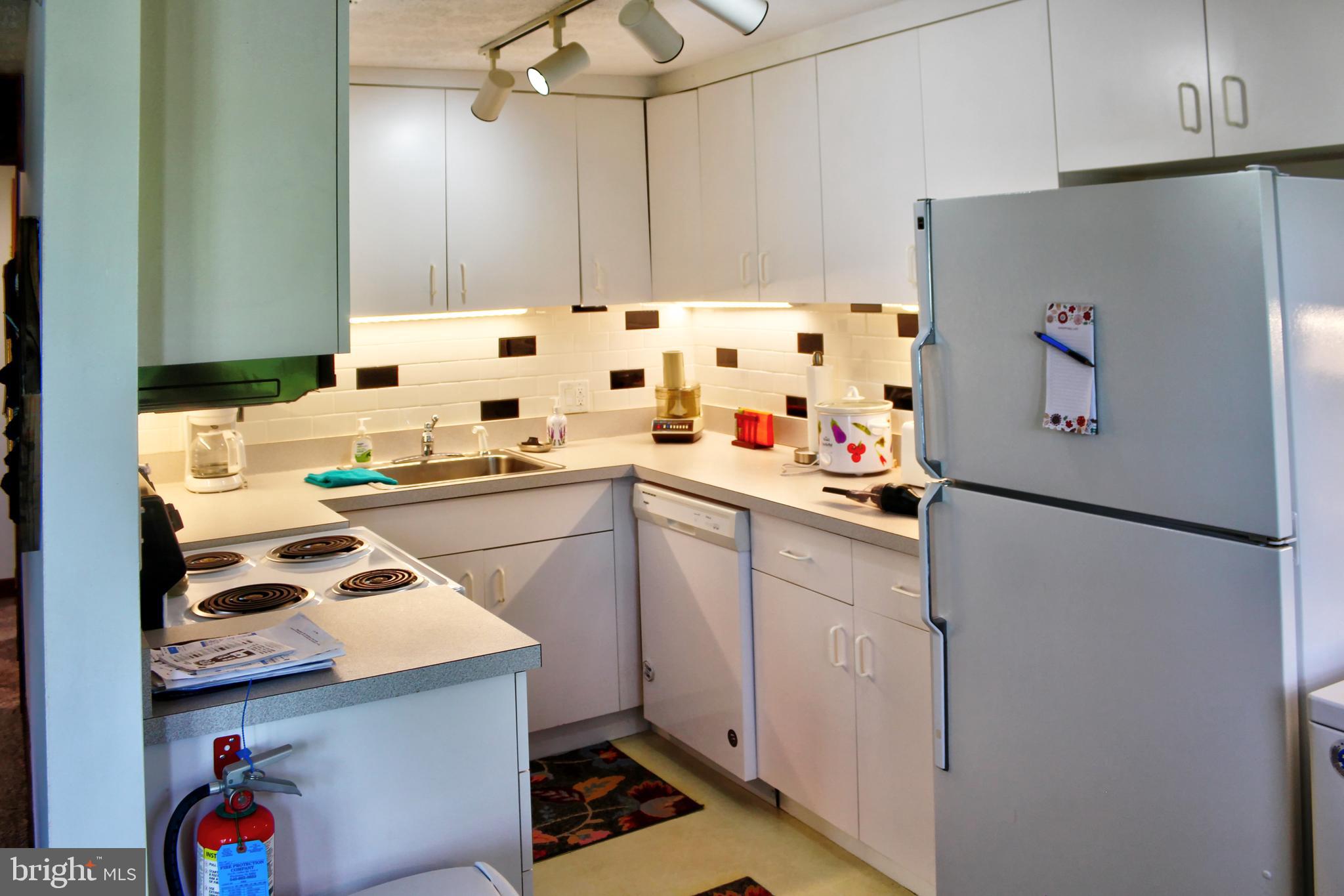 361 The Hill Road, Unit M4 Basye, VA 22810 - Photo 11 of 19 a kitchen with a refrigerator and a sink