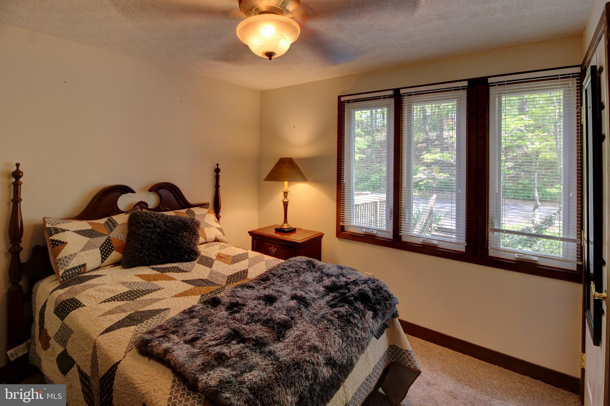 361 The Hill Road, Unit M4 Basye, VA 22810 - Photo 13 of 19 a bedroom with a large bed and a large window