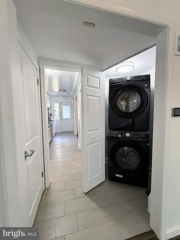 a view of washer and dryer in a utility room