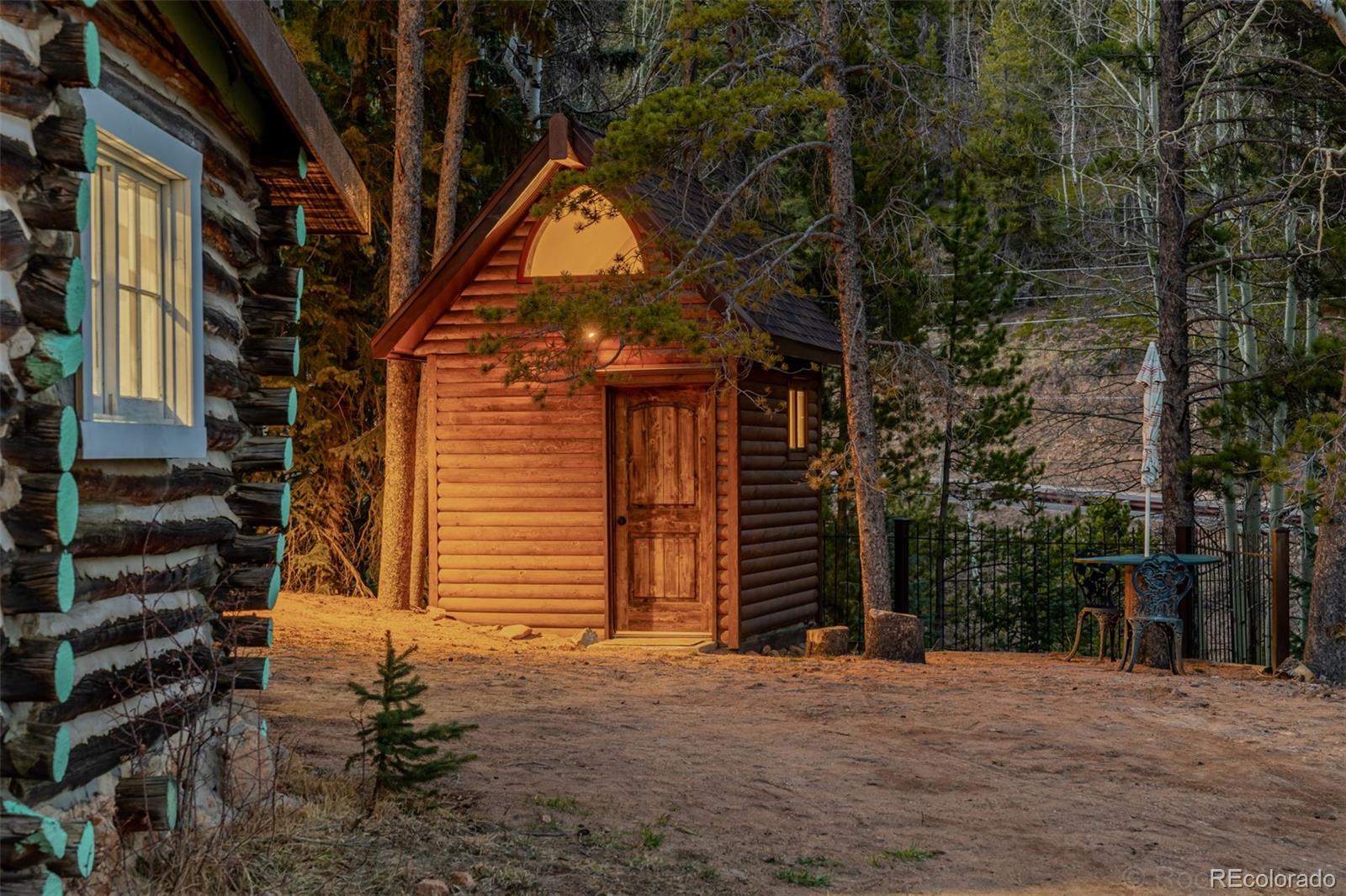 9719 Beaver Pond Conifer, CO 80433 - Photo 26 of 50 a front view of a house with a yard