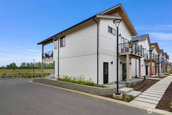 a view of a house with a swimming pool