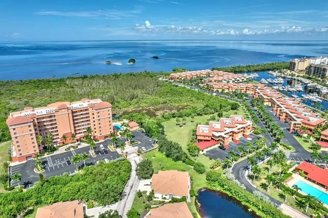 a view of a back yard from a patio