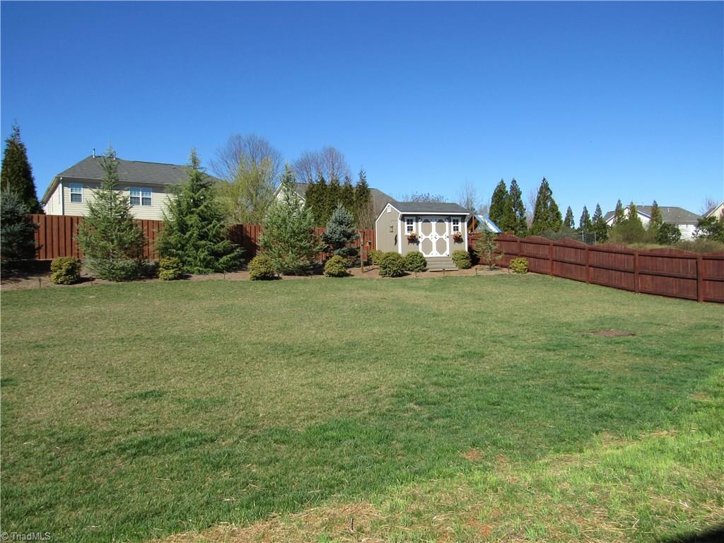 4609 River Valley Road High Point, NC 27265 - Photo 22 of 23 Fenced in back yard is perfect for the kids and pets to run around. Lot's of space for everyone.