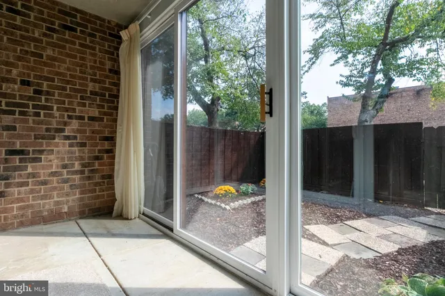 a view of a door of the house