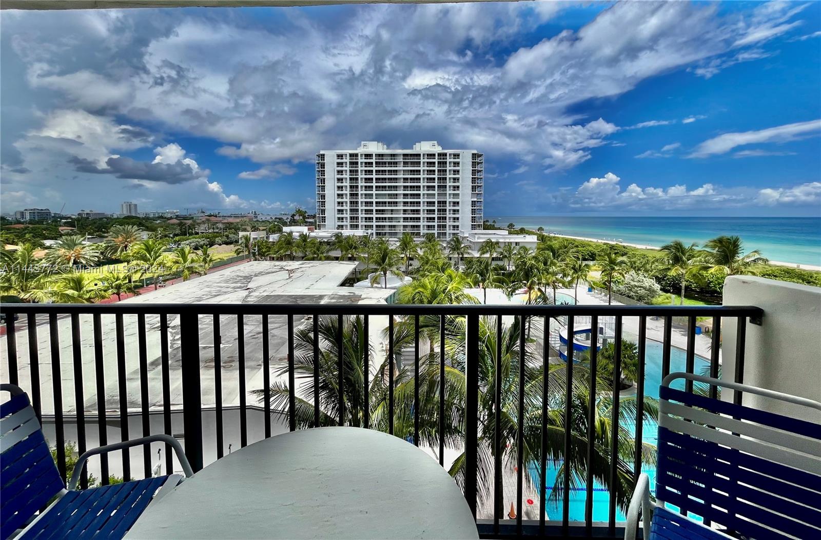 9273 Collins Avenue, Unit 507 Surfside, FL 33154 - Photo 2 of 28 a view of a balcony