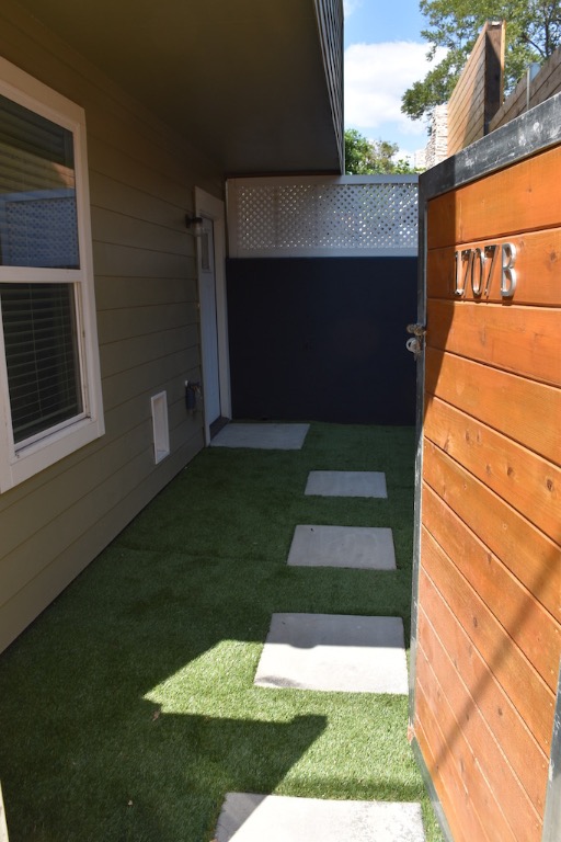 1707 Garden Street, Unit B Austin, TX 78702 - Photo 4 of 33 View of yard featuring a patio