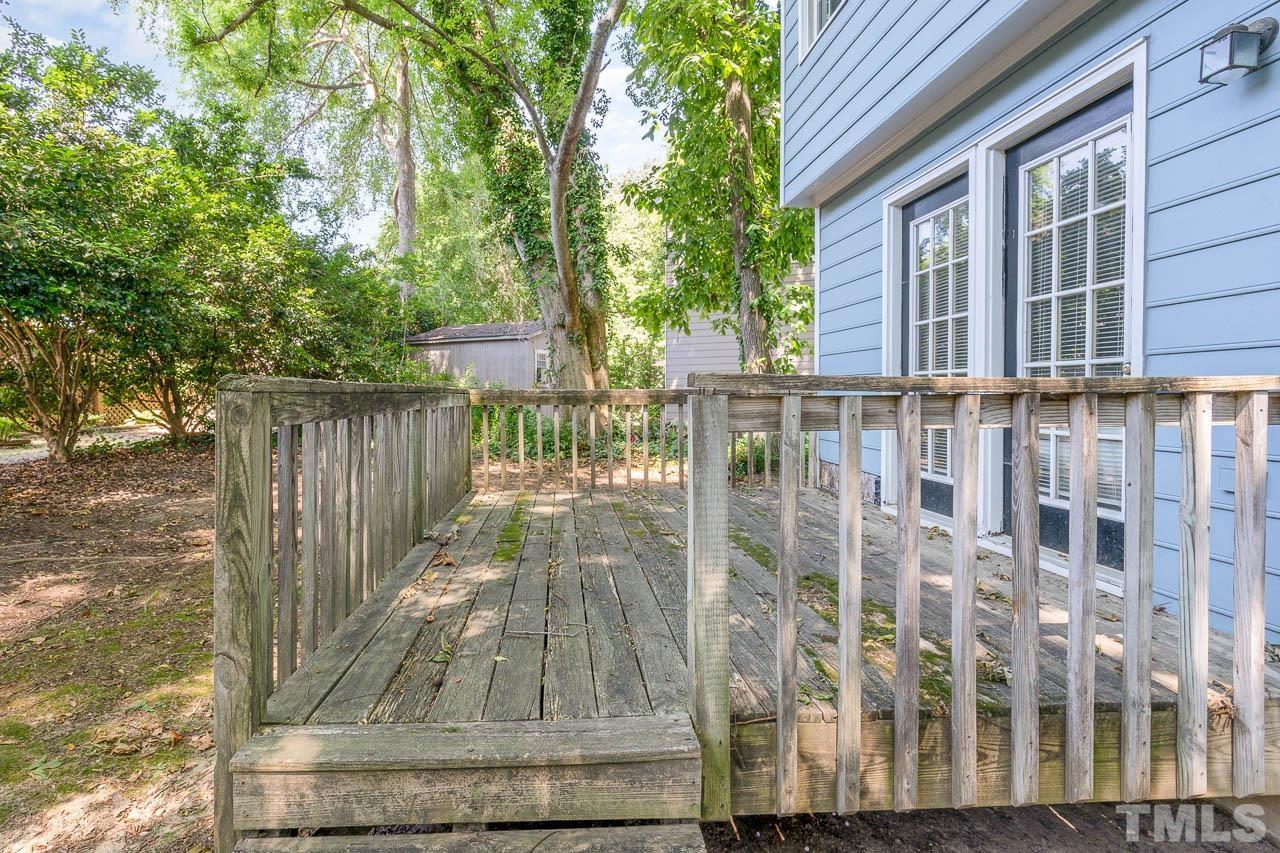 4608 Fisk Court Raleigh, NC 27604 - Photo 17 of 21 a view of outdoor space deck and kitchen
