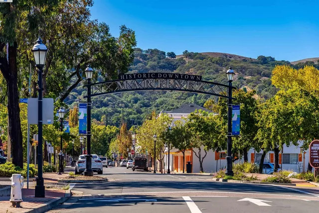 a front view of a building with street view