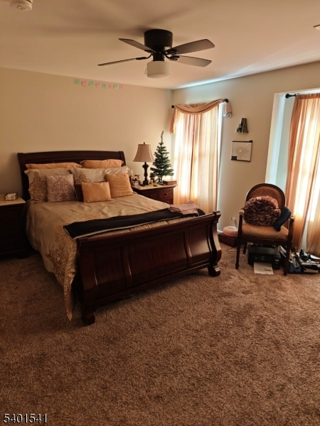 a living room with a bed furniture and a window