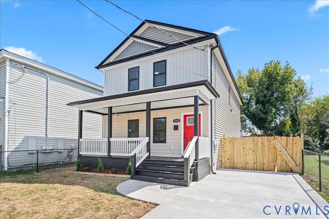 1348 Rome Street Petersburg, VA 23803 - Photo 2 of 45 View of front of home with a porch and a gate