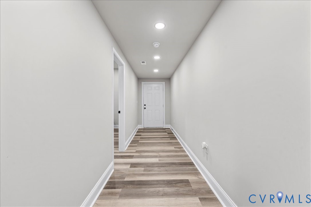 1348 Rome Street Petersburg, VA 23803 - Photo 35 of 45 Hall featuring recessed lighting and light wood-st