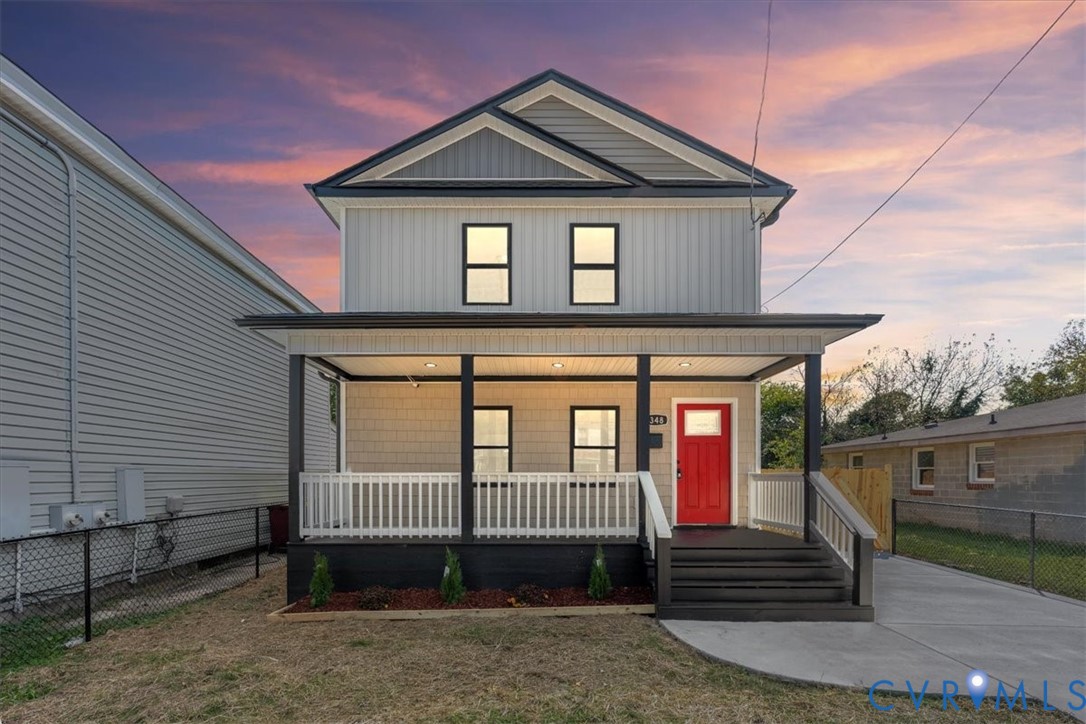 1348 Rome Street Petersburg, VA 23803 - Photo 4 of 45 View of front facade featuring covered porch