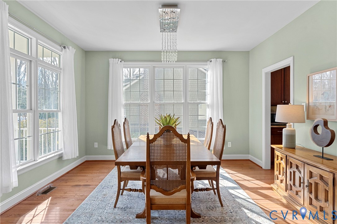 170 Rappa Run Road Topping, VA 23169 - Photo 18 of 60 a view of a dining room with furniture window and outside view