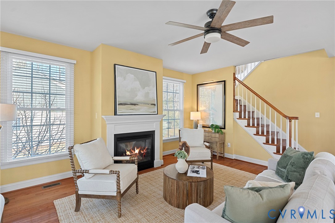 170 Rappa Run Road Topping, VA 23169 - Photo 40 of 60 a living room with furniture fireplace and a window