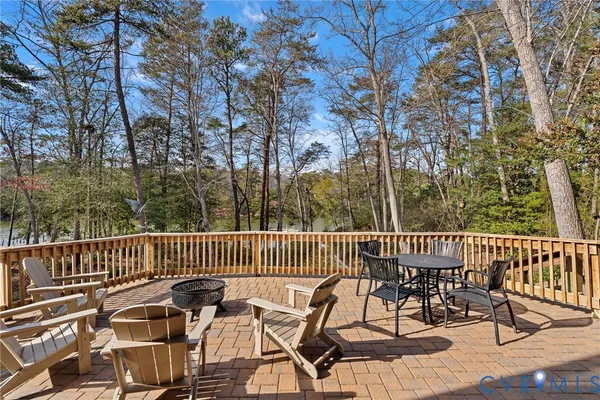 a view of outdoor space with seating area