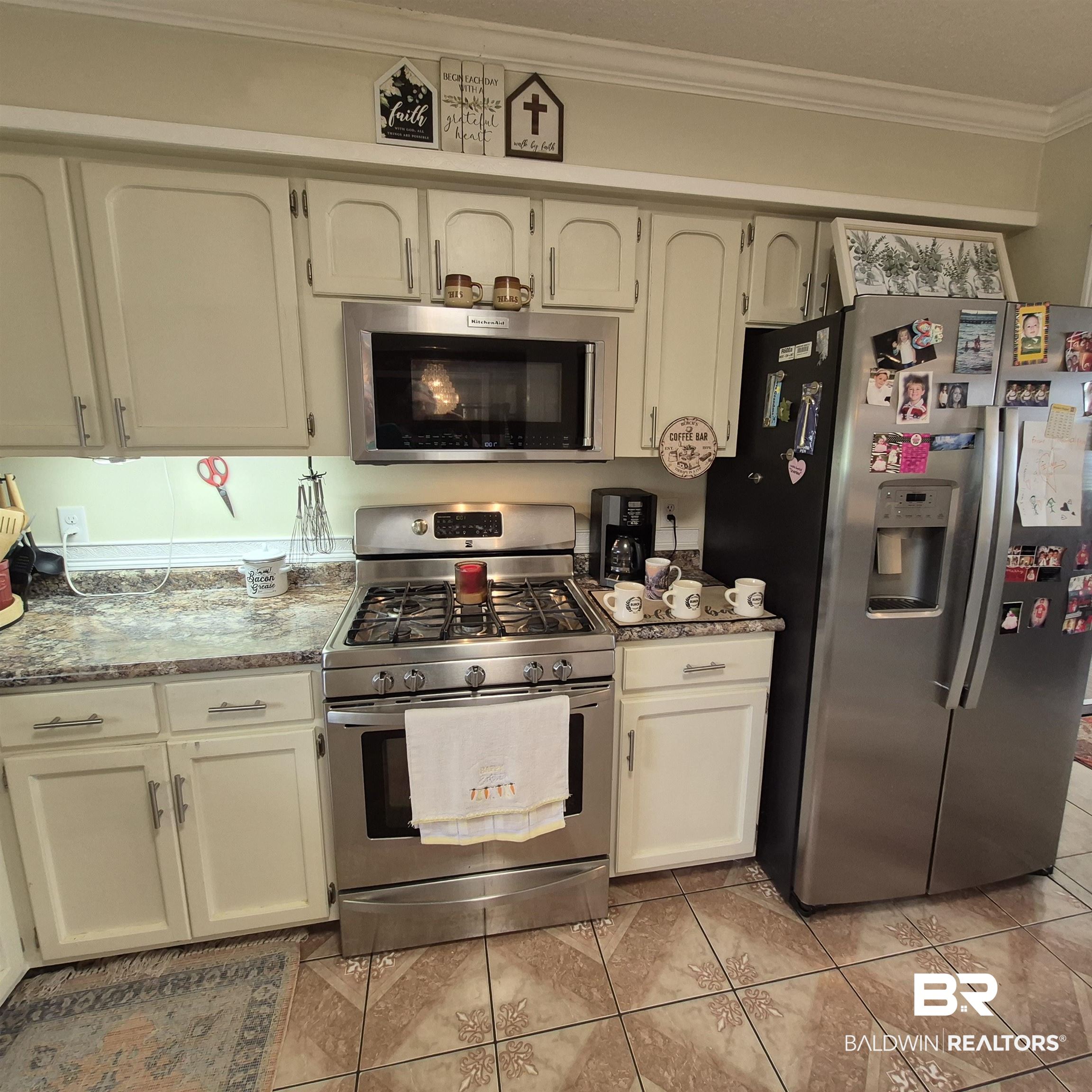 26635 Highway 41 Range, AL 36473 - Photo 14 of 74 Kitchen with stainless steel appliances and ornamental molding
