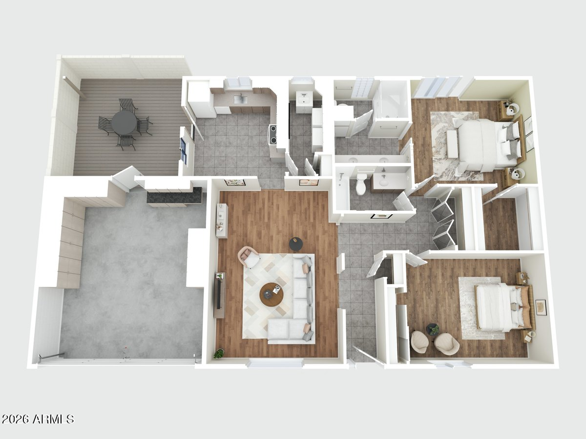 6512 North 12th Way Phoenix, AZ 85014 - Photo 38 of 39 a view of living room with furniture and a fireplace