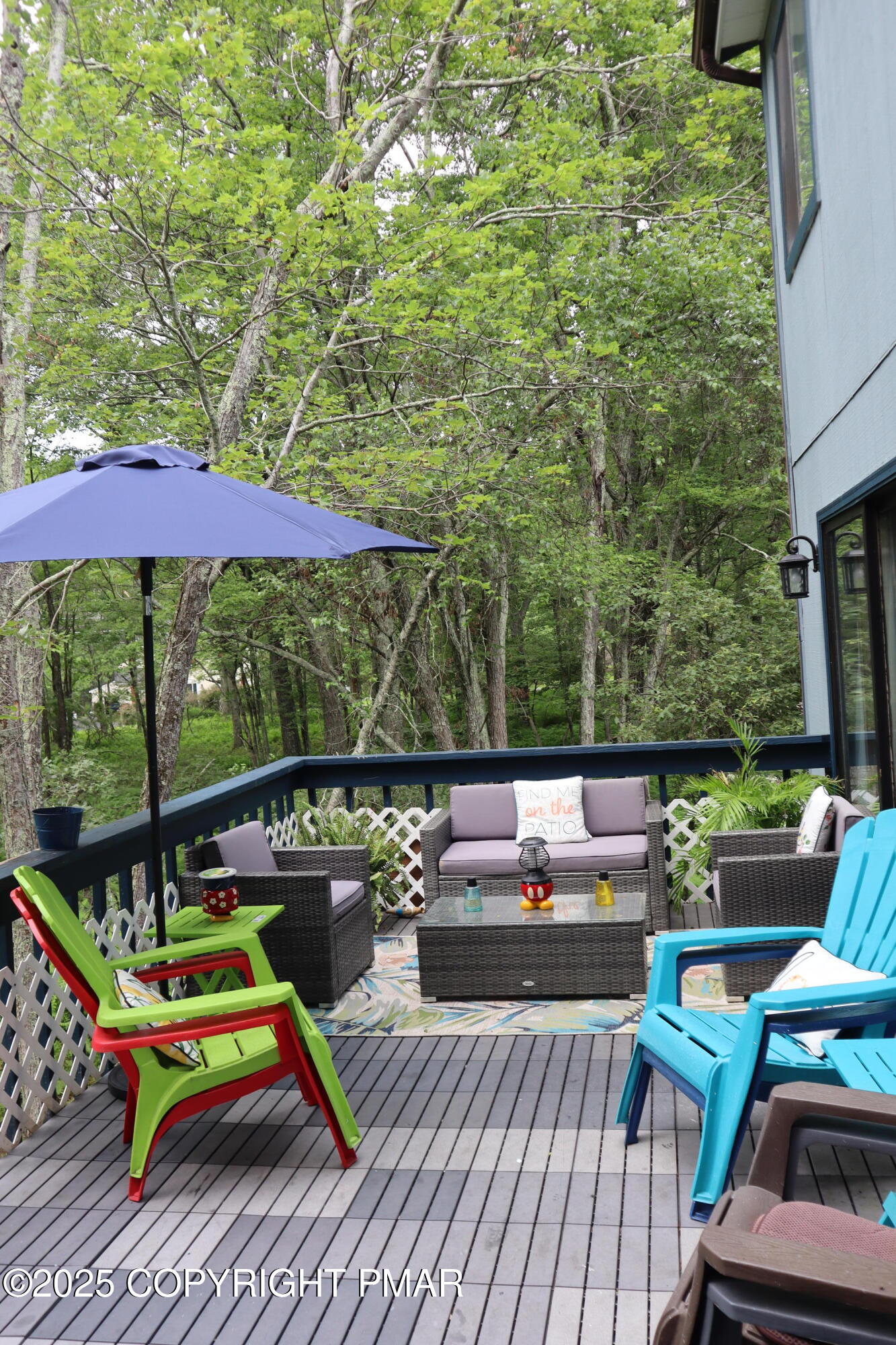 2116 Bobolink Trail Bushkill, PA 18324 - Photo 16 of 19 an outdoor sitting area with furniture and wooden deck