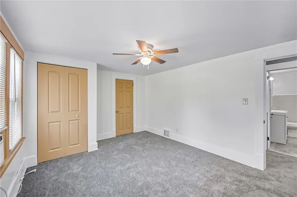 a view of an empty room