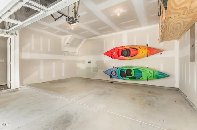 a view of wooden balcony