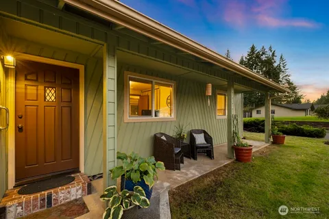 a front view of a house