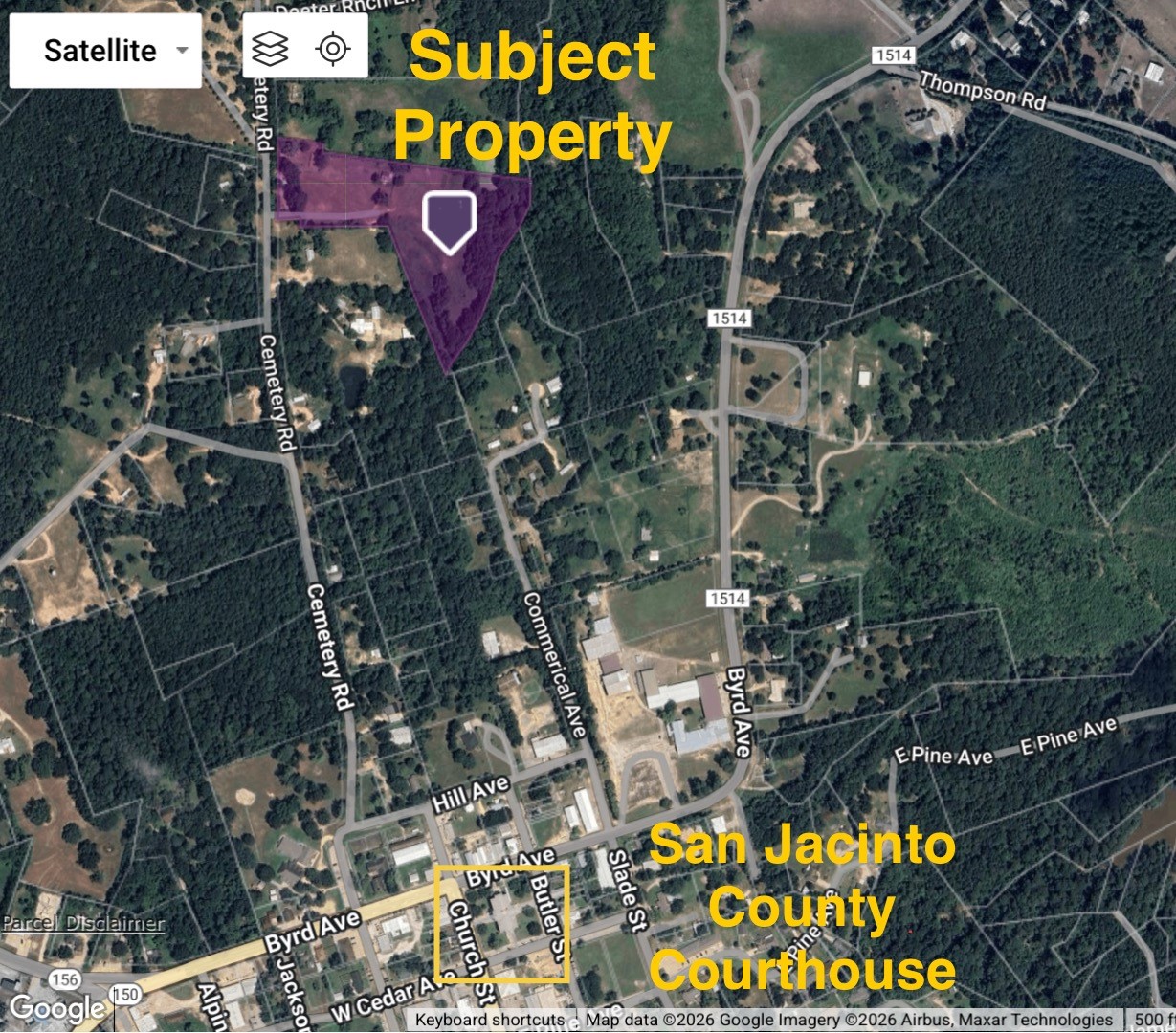 490 Cemetery Road Coldspring, TX 77331 - Photo 3 of 25 Less than a mile from downtown, historic Coldspring