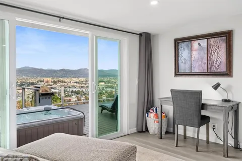 a room with furniture and a window